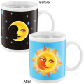 hot water heat sensitive color changing mug